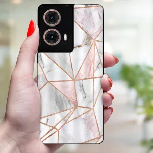 MY ART Ochranný kryt pre Motorola Moto G85 5G PINK MARBLE (143)