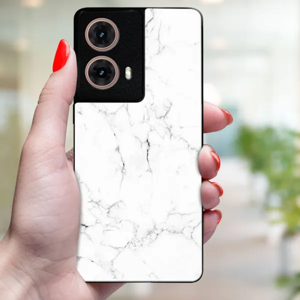 MY ART Ochranný kryt pre Motorola Moto G85 5G WHITE MARBLE (144)
