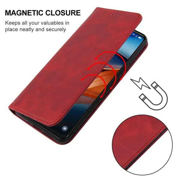MAGNETIC Zaklápací kryt pre TCL 50 SE červený