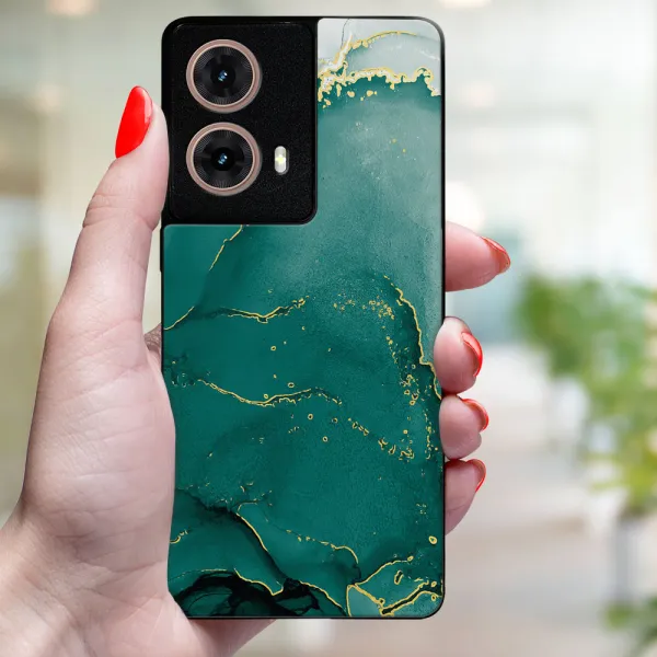 MY ART Ochranný kryt pre Motorola Moto G85 5G GREEN MARBLE (145)
