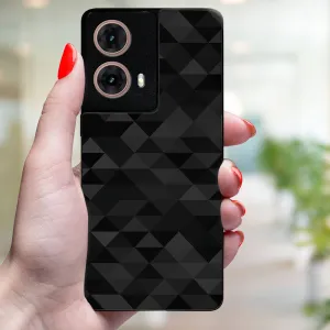 MY ART Ochranný kryt pre Motorola Moto G85 5G BLACK TRIANGLES (232)