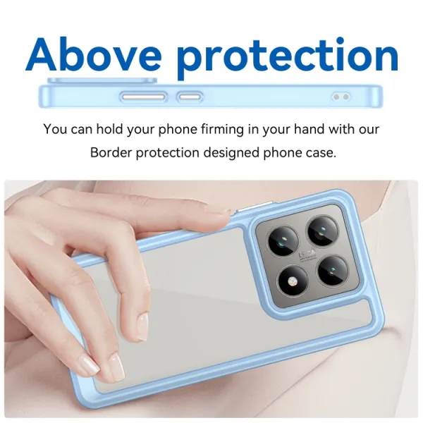 CRYSTAL Ochranný kryt pre Xiaomi 14T svetlomodrý