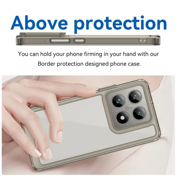 CRYSTAL Ochranný kryt pre Xiaomi 14T šedý
