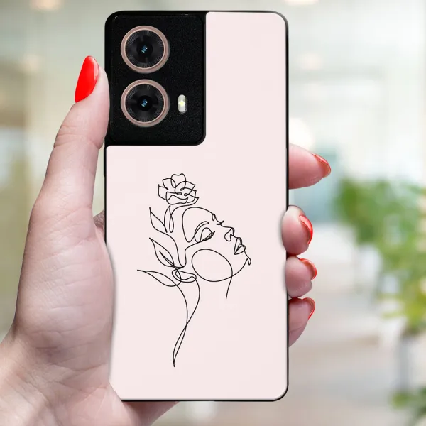 MY ART Ochranný kryt pre Motorola Moto G85 5G ROSE GIRL (198)