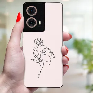 MY ART Ochranný kryt pre Motorola Moto G85 5G ROSE GIRL (198)