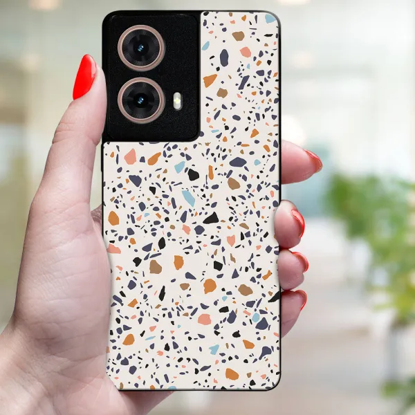 MY ART Ochranný kryt pre Motorola Moto G85 5G BEIGE TERRAZZO (162)