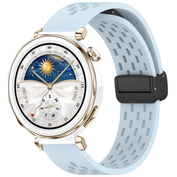 AIRY Silikónový remienok pre Huawei Watch GT 5 Pro 42mm svetlomodrý