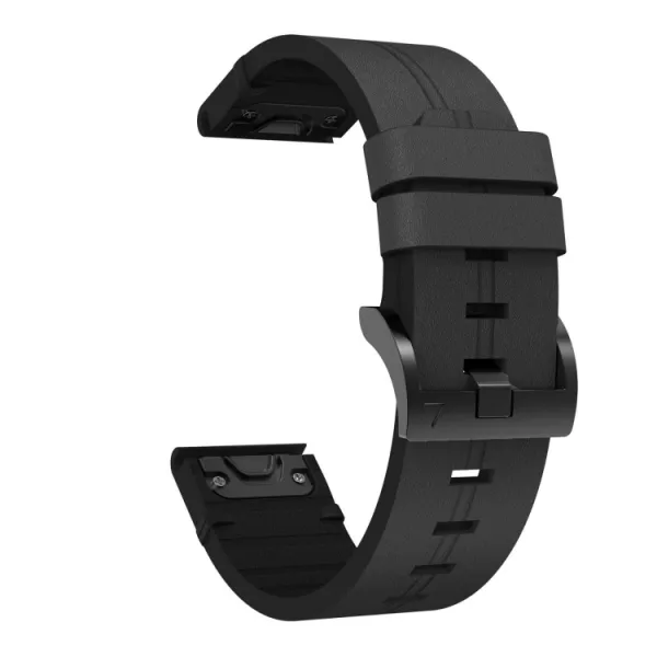 LEATHER Kožený remienok pre Garmin Forerunner 955 čierny