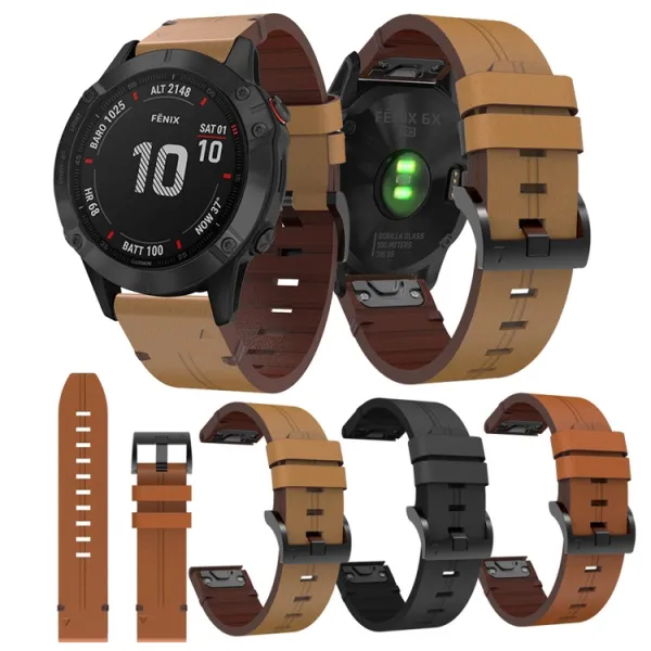 SYNTHETIC Remienok pre Garmin Fenix 8 47mm svetlohnedý
