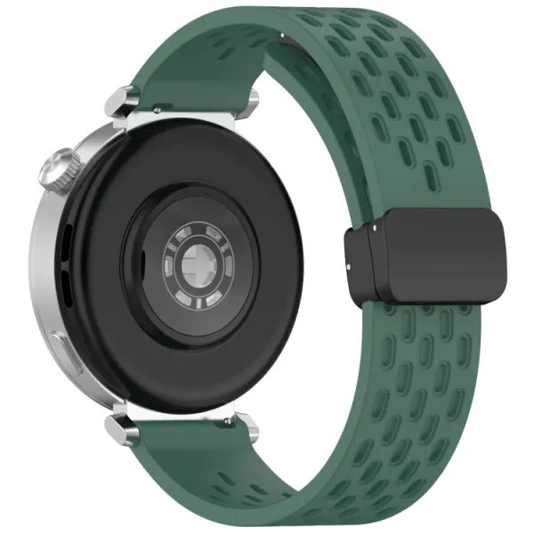 AIRY Silikónový remienok pre Huawei Watch GT 5 Pro 42mm tmavozelený