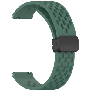AIRY Silikónový remienok pre Huawei Watch GT 5 Pro 42mm tmavozelený