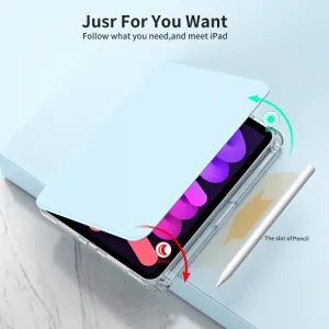 CRYSTAL FLEXI 2v1 Zaklápacie puzdro pre Apple iPad mini 2021 / iPad mini 2024 svetlomodré