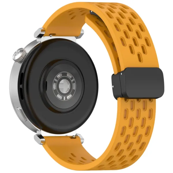AIRY Silikónový remienok pre Huawei Watch GT 5 Pro 42mm žltý