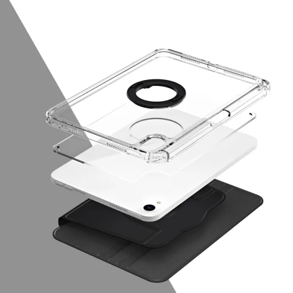 CRYSTAL FLEXI 2v1 Zaklápacie puzdro pre Apple iPad mini 2021 / iPad mini 2024 čierne