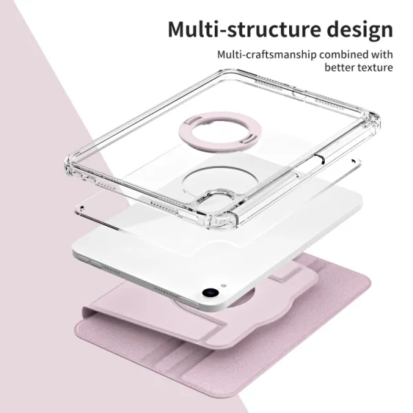 CRYSTAL FLEXI 2v1 Zaklápacie puzdro pre Apple iPad mini 2021 / iPad mini 2024 ružové