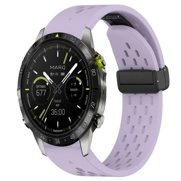 AIRY Silikónový remienok pre Garmin Epix Pro Gen 2 47mm fialový