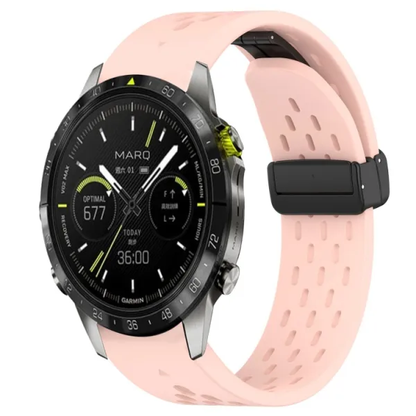 AIRY Silikónový remienok pre Garmin Epix Pro Gen 2 47mm ružový