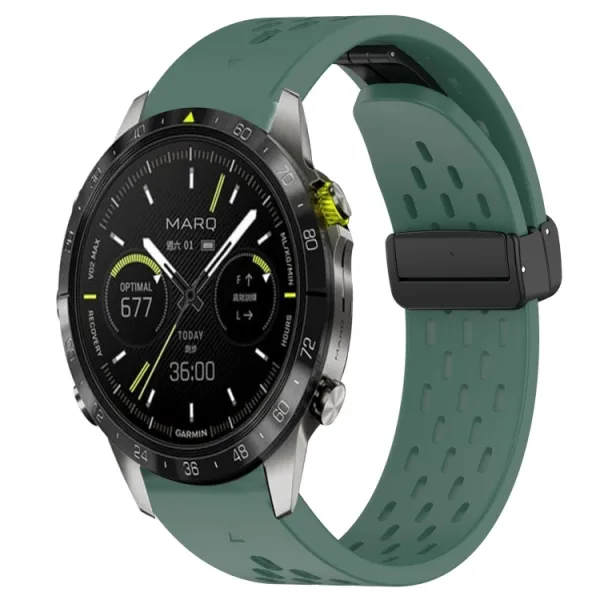 AIRY Silikónový remienok pre Garmin Epix Pro Gen 2 47mm zelený
