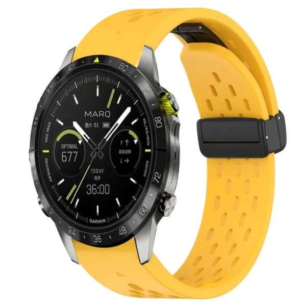AIRY Silikónový remienok pre Garmin Epix Pro Gen 2 47mm žltý