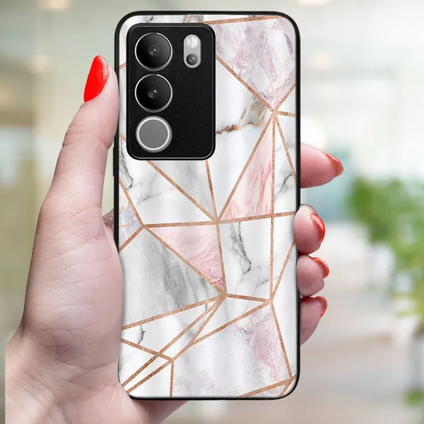 MY ART Ochranný kryt pre Vivo V29 5G PINK MARBLE (143)