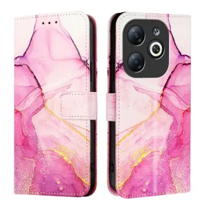 ART MARBLE Peňaženkový kryt pre Infinix Smart 8 PINK PURPLE