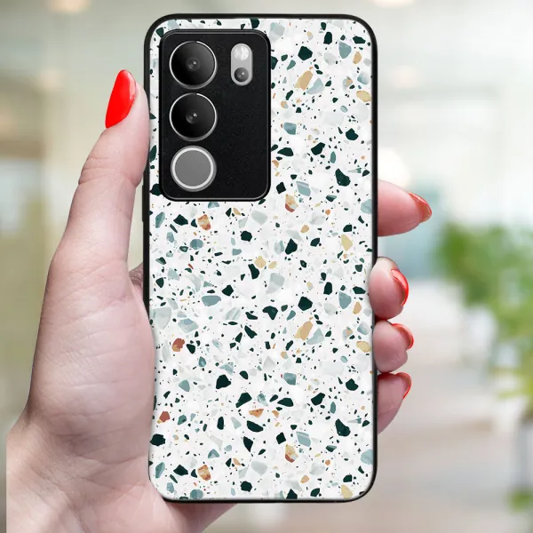 MY ART Ochranný kryt pre Vivo V29 5G GREY TERRAZZO (163)