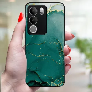 MY ART Ochranný kryt pre Vivo V29 5G GREEN MARBLE (145)