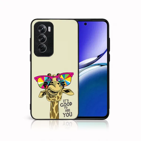 MY ART Ochranný kryt pre Oppo Reno12 5G GIRAFFE (180)