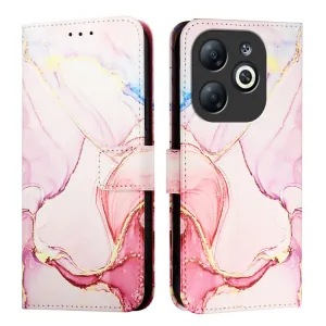 ART MARBLE Peňaženkový kryt pre Infinix Smart 8 ROSE GOLD