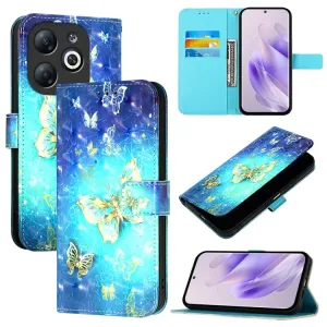 ART Peňaženkový kryt pre Infinix Smart 8 GOLDEN BUTTERFLY