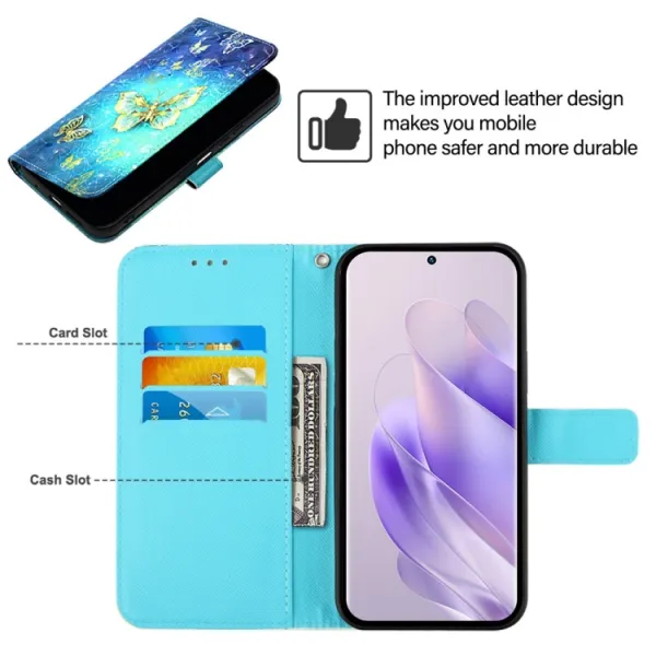 ART Peňaženkový kryt pre Infinix Smart 8 GOLDEN BUTTERFLY