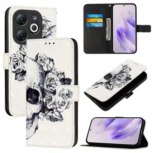 ART Peňaženkový kryt pre Infinix Smart 8 SKULL
