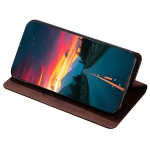 MAGNETIC Zaklápací kryt pre Infinix Hot 50i tmavohnedý