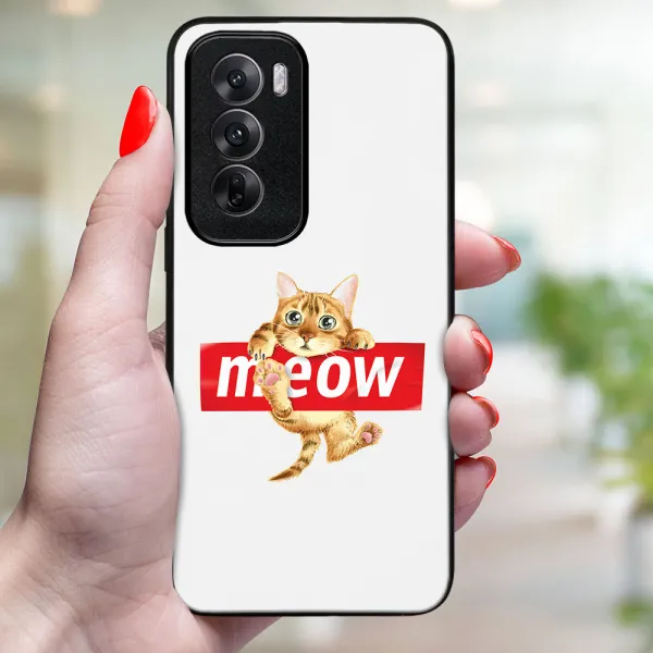 MY ART Ochranný kryt pre Oppo Reno12 5G MEOW (183)