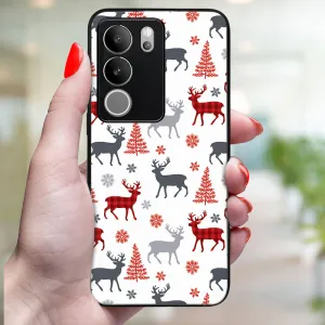 MY ART Kryt s vianočným dizajnom Vivo V29 5G DEER (068)