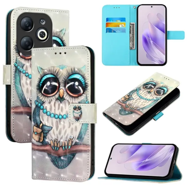 ART Peňaženkový kryt pre Infinix Smart 8 OWL