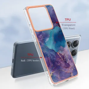 IMD MARBLE Ochranný kryt pre Xiaomi 14T Pro PURPLE