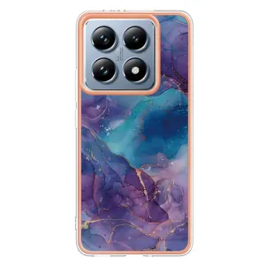 IMD MARBLE Ochranný kryt pre Xiaomi 14T PURPLE