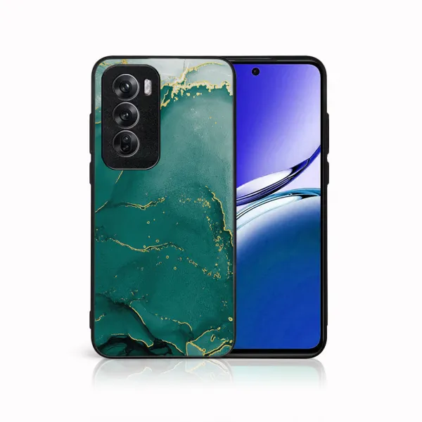 MY ART Ochranný kryt pre Oppo Reno12 5G GREEN MARBLE (145)