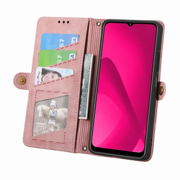 GEOM Peňaženkové puzdro pre Xiaomi Redmi 14C / Poco C75 ružové