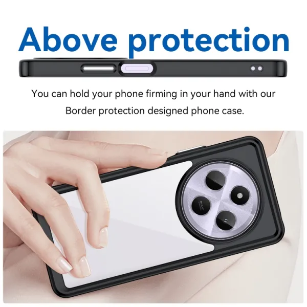 CRYSTAL Ochranný kryt pre Xiaomi Redmi 14C / Poco C75 čierny