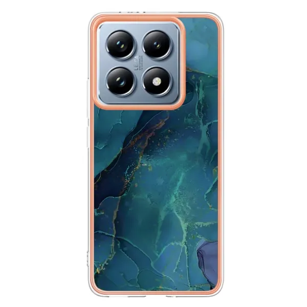 IMD MARBLE Ochranný kryt pre Xiaomi 14T GREEN