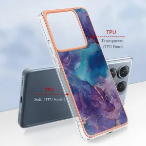 IMD MARBLE Ochranný kryt pre Xiaomi 14T PURPLE