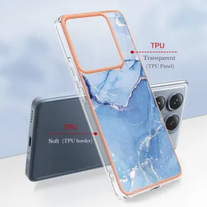 IMD MARBLE Ochranný kryt pre Xiaomi 14T BLUE