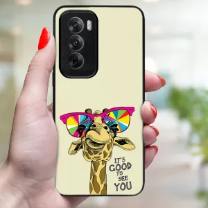 MY ART Ochranný kryt pre Oppo Reno12 5G GIRAFFE (180)