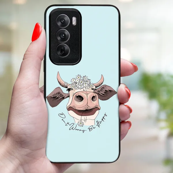 MY ART Ochranný kryt pre Oppo Reno12 5G HAPPY COW (181)