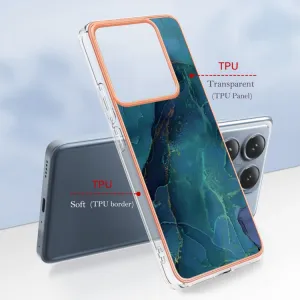 IMD MARBLE Ochranný kryt pre Xiaomi 14T Pro GREEN