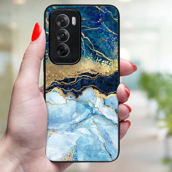 MY ART Ochranný kryt pre Oppo Reno12 5G BLUE MARBLE (141)