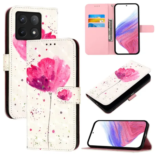 ART Peňaženkový kryt pre Xiaomi 14T Pro FLOWER