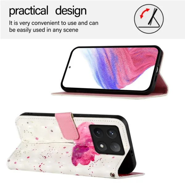 ART Peňaženkový kryt pre Xiaomi 14T Pro FLOWER